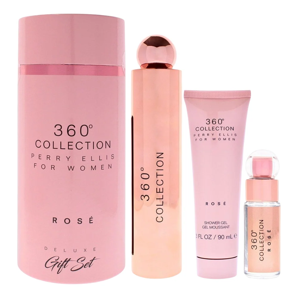 SET PERRY ELLIS 360 COLLECTION FOR WOMEN EDP 100ML, MINI EDP 7.5ML, SHOWER GEL 90ML