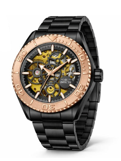Invicta Objet D Art Automatic  Skeleton Dial - 43mm, Black